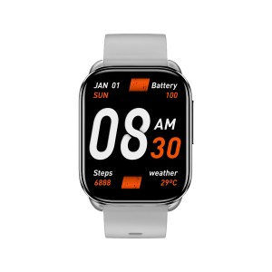 QCY Watch GS S6 Gray - 2,02 large TFT touch, 320x502 60Hz, Call BT Smart Watch IPX8 14day