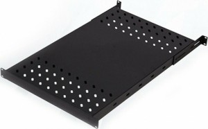 Mirsan - SBR60.01YK - Estante 1U para rack de 60cm de fondo 50Kgr Negro