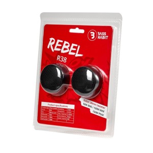 Bass Habit Rebel Ζεύγος R38 Tweeter ηχεία αυτοκινήτου 1.5 100W 4 ohms