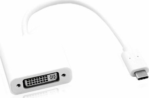 Roline 12.03.3205 Adapter USB 3.1 Typ-C Stecker auf DVI Buchse Weiß