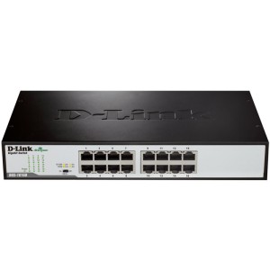 D-LINK DGS-1016D GIGABIT ETHERNET 16-PORT SWITCH (RACKMOUNT)