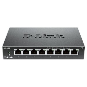 D-LINK DES-108 8-Port Fast Ethernet Unmanaged Desktop Switch