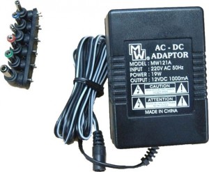 Minwa MW-121A Universal Τροφοδοτικό 12V 1A με Ισχύ 12W με σετ βυσμάτων