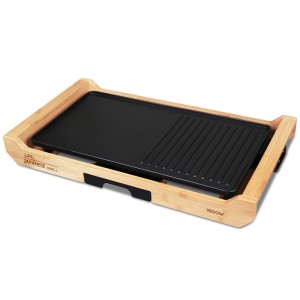 LIFE JAPANESE GRILL Ηλεκτρική γκριλιέρα Teppanyaki με πλαίσιο από bamboo, 1800W
