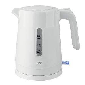 LIFE Element White Βραστήρας Νερού 1.0L 1500W με 360° Βάση και Κρυφή Αντίσταση