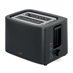 LiFE CRUNCHY Flat Black Series Αυτόματη φρυγανιέρα 2 θέσεων, 750W