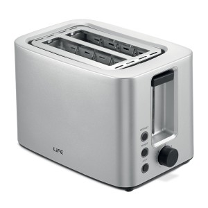 LiFE CRUNCHY Silver Matt Series Αυτόματη φρυγανιέρα 2 θέσεων, 750W