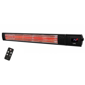 LIFE PROHEAT100 Επιτοίχια θερμάστρα επαγγελματικού τύπου μήκους 100cm, με λάμπα Carbon Fiber και τηλεχειριστήριο, 2000W