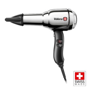 VALERA SWISS STEEL-MASTER LIGHT CHROME Επαγγελματικό σεσουάρ μαλλιών με DELTA-DRIVE μοτέρ 2000W, με ρετρό design και επιχρωμιωμένο ατσάλι.