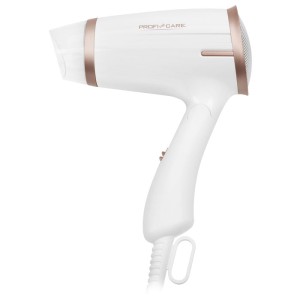 PROFI CARE PC-HT 3009 WHITE Σεσουάρ μαλλιών 1400W, με αναδιπλούμενη λαβή, σε λευκό/σαμπανί χρώμα.