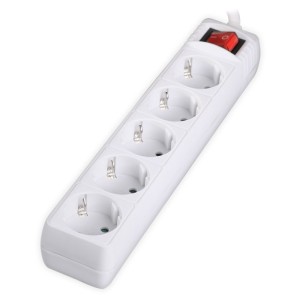 SONORA PSW501 MULTI-LUGAR 5-LUGARES CON INTERRUPTOR 1,5m BLANCO