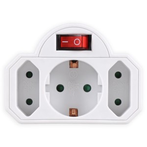 SONORA PAW121 ADAPTADOR BLANCO SOUKO + BIPOLAR 2o CON INTERRUPTOR