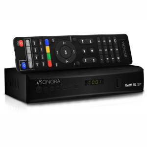 Decodificador digital SONORA DVB T2-265 DR FHD + CONTROL REMOTO 2IN1