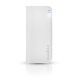 NEDIS UPBK4000WT Power Bank, 4000 mAh, 1-USB-A output 1.0A, Micro USB input, Whi