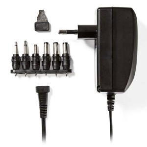 NEDIS ACPA007 Universal AC Power Adapter, 3/4.5/6/7.5/9/12 VDC, 2.25 A