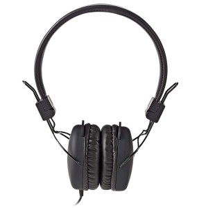 NEDIS HPWD1100BK Kabelgebundener Kopfhörer, On-Ear, Faltbar, 1.2 m Rundkabel, Schwarz