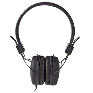 NEDIS HPWD1100BK Cuffie cablate, on-ear, pieghevoli, cavo tondo da 1.2 m, nero