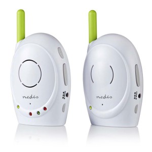 Monitor de bebé con audio NEDIS BAMO110AUWT, 2.4 GHz, función Talkback