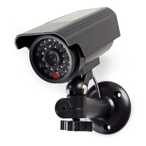 NEDIS DUMCBS10BK Dummy-Überwachungskamera, Bullet, IP44, Schwarz