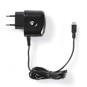 NEDIS WCHAM100ABK Ladegerät, 1.0A, Festkabel, Micro USB, Schwarz