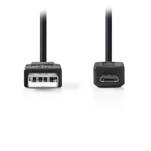 NEDIS CCGP60500BK50 USB 2.0 Cable, A Male - Micro B Male, 5m, Black