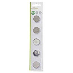 NEDIS BALCR24305BL Lithium Button Cell Battery CR2430, 3V, 5 pieces, Blister