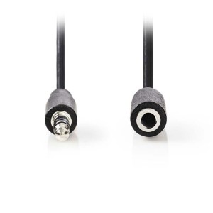 NEDIS CAGP22050BK100 Stereo-Audiokabel, 3.5 mm Stecker - 3.5 mm Buchse, 10 m, Schwarz