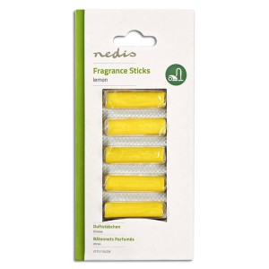 NEDIS VCFS110LEM Αρωματικά sticks για ηλεκτρικές σκούπες, με άρωμα λεμονιού.
