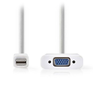 NEDIS CCGP37850WT02 Mini DisplayPort Macho - Adaptador VGA Hembra