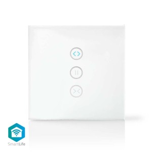 NEDIS WIFIWC10WT WiFi Smart Wall Switch, Vorhang-, Rollladen- oder Sonnenschutzsteuerung