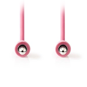 NEDIS CAGP22005PK10 Stereo-Audiokabel, 3.5 mm Stecker - 3.5 mm Stecker, 1 m, Rosa