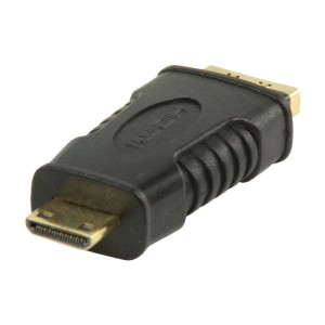 NEDIS CVGP34906BK HDMI Adapter, HDMI Mini Stecker - HDMI Buchse, Schwarz