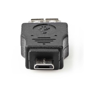 NEDIS CCGP60901BK USB 2.0 Adapter, Micro B Stecker - A Buchse, Schwarz