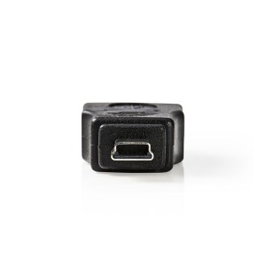 NEDIS CCGP60902BK Adattatore USB 2.0, Mini 5-Pin Maschio - Una Femmina, Nero