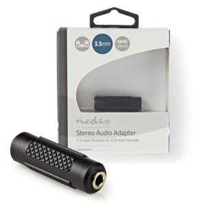 Adaptador de audio estéreo NEDIS CABW22950AT, hembra de 3.5 mm - hembra de 3.5 mm