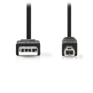 NEDIS CCGP60100BK50 USB 2.0 Cable A Male-B Male, 5.0 m Black