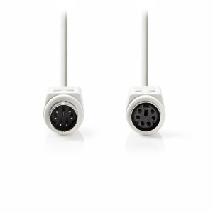 NEDIS CCGP51100IV20 PS2 Cable PS / 2 Male-PS / 2 Female 2.0m Ivory