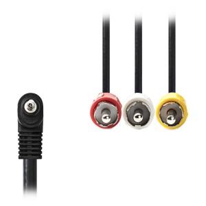 NEDIS CVGP22400BK20 3.5 mm AV-Kabel 3.5 mm AV-Stecker-3xRCA-Stecker 2.0 m Schwarz