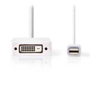 NEDIS CCGP37460WT02 Cavo adattatore mini DisplayPort multiplo + DVI-D 24 + 1 pin femmina + H