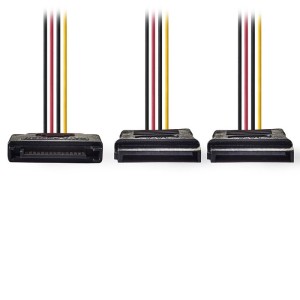 NEDIS CCGP73190VA015 Internal Power Cable SATA 15-pin Male-2x SATA 15-pin Female