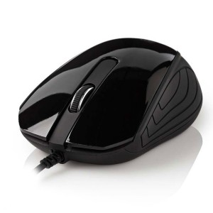 Mouse desktop cablato NEDIS MSWD300BK 1000 dpi 3 pulsanti nero