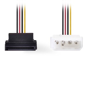 NEDIS CCGP73505VA015 Internal Power CableMolex Male-SATA 7-pin Female 90° Angled