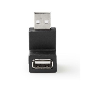 NEDIS CCGP60930BK USB 2.0 Adapter A Male - A Female 90° Angled Black