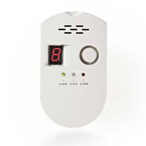 NEDIS DTCTG10CWT Gaswarngerät EN50194 LPG / Natur / Kohle mit optischem und akustischem Alarm 85 dB