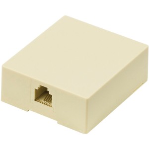 NEDIS TCGP90822IV Telecom Wall Box RJ11 female Ivory