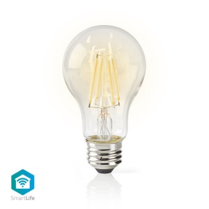 NEDIS WIFILF10WTA60 Wi-Fi Smart LED Bulb Filament E27 White A60