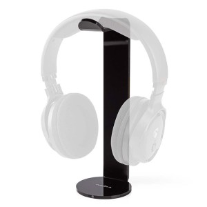 NEDIS HPST100BK Soporte para auriculares ABS 87 x 244 mm Negro