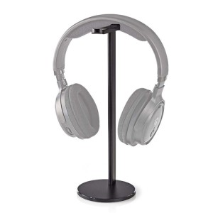 NEDIS HPST200BK Headphones Stand Aluminium Design 98 x 276mm Black