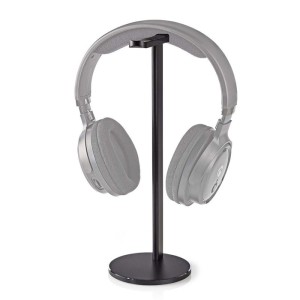 NEDIS HPST200BK Soporte para auriculares Diseño de aluminio 98 x 276 mm Negro