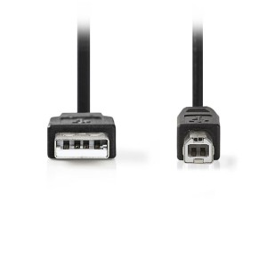 NEDIS CCGT60100BK30 Cable USB 2.0 A Macho - USB-B Macho 3.0 m Negro